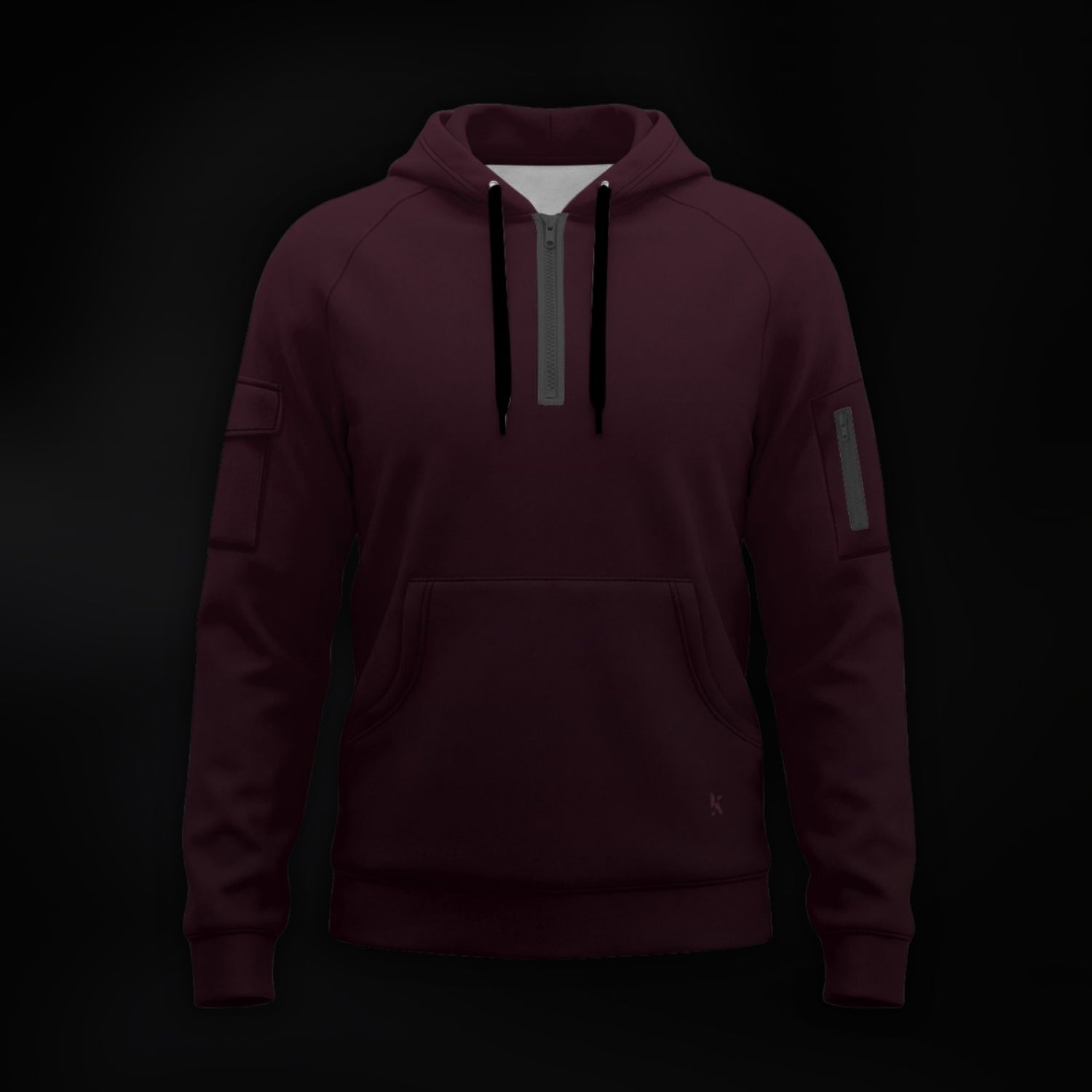 Crimson Dusk Half-Zip